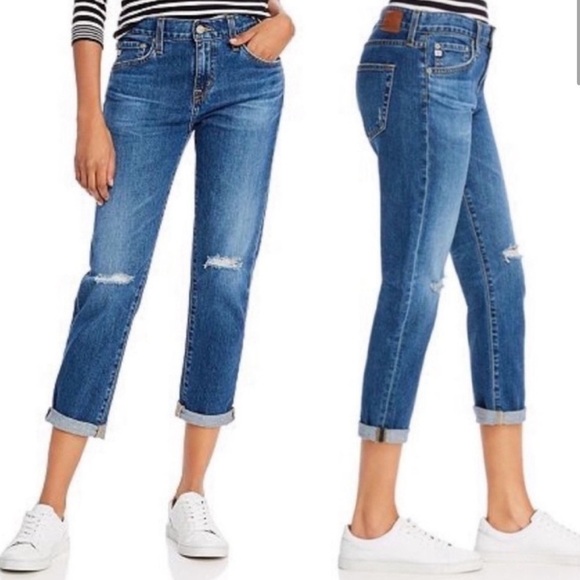 AG Adriano Goldschmied The Ex-Boyfriend Slim Slouchy Slim Jeans Women's 27 R - Picture 1 of 13